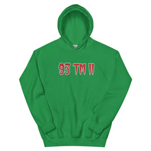Load image into Gallery viewer, BIG 93 TM 11 Hoodie (Red Letters &amp; White Outline)
