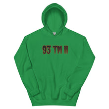 Load image into Gallery viewer, BIG 93 TM 11 Hoodie (Black Letters &amp; Orange Outline)
