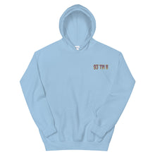 Load image into Gallery viewer, Small 93 TM 11 Hoodie ( Purple Letters &amp; Yellow Outline )
