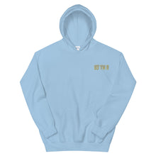 Load image into Gallery viewer, Small 93 TM 11 Hoodie ( Gray Letters &amp; Gold Outline )
