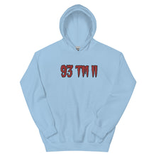 Load image into Gallery viewer, BIG 93 TM 11 Hoodie (Red Letters &amp; Black Outline)
