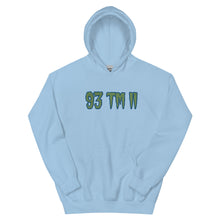 Load image into Gallery viewer, BIG 93 TM 11 Hoodie (Green Letters &amp; Blue Outline)
