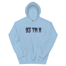 Load image into Gallery viewer, BIG 93 TM 11 Hoodie (Blue Letters &amp; Orange Outline)
