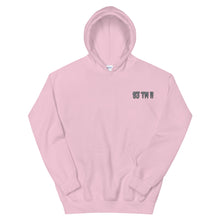 Load image into Gallery viewer, Small 93 TM 11 Hoodie ( Grey Letters &amp; Black Outline )
