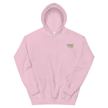 Load image into Gallery viewer, TMB Hoodie ( Gray Letters &amp; Gold Outline )
