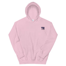 Load image into Gallery viewer, TM Hoodie ( Purple Letters &amp; Black Outline )
