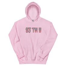 Load image into Gallery viewer, BIG 93 TM 11 Hoodie (Grey Letters &amp; Red Outline)
