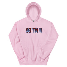 Load image into Gallery viewer, BIG 93 TM 11 Hoodie (Maroon Letters &amp; Powder Blue Outline)

