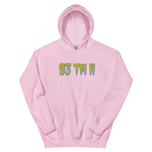Load image into Gallery viewer, BIG 93 TM 11 Hoodie (Yellow Letters &amp; Powder Blue Outline)
