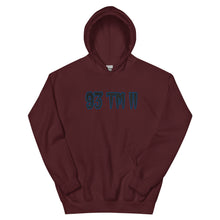 Load image into Gallery viewer, BIG 93 TM 11 Hoodie (Black Letters &amp; Blue Outline)
