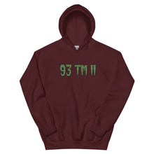 Load image into Gallery viewer, BIG 93 TM 11 Hoodie (Green Letters &amp; Black Outline)
