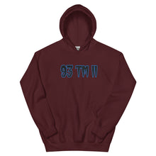 Load image into Gallery viewer, BIG 93 TM 11 Hoodie (Black Letters &amp; Powder Blue Outline)
