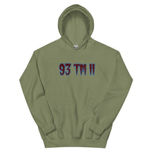 Load image into Gallery viewer, BIG 93 TM 11 Hoodie (Maroon Letters &amp; Powder Blue Outline)
