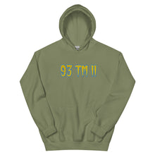 Load image into Gallery viewer, BIG 93 TM 11 Hoodie (Yellow Letters &amp; Powder Blue Outline)
