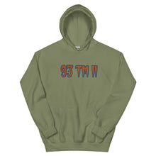 Load image into Gallery viewer, BIG 93 TM 11 Hoodie (Orange Letters &amp; Blue Outline)
