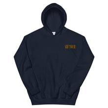 Load image into Gallery viewer, Small 93 TM 11 Hoodie ( Burgundy Letters &amp; Gold Outline )
