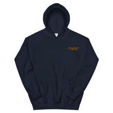 Load image into Gallery viewer, TM4L Hoodie ( Burgundy Letters &amp; Gold Outline )
