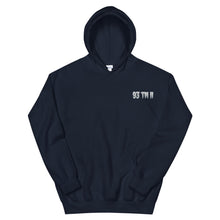 Load image into Gallery viewer, Small 93 TM 11 Hoodie ( White Letters &amp; Grey Outline )

