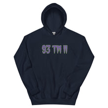 Load image into Gallery viewer, BIG 93 TM 11 Hoodie (Purple Letters &amp; Green Outline)
