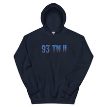 Load image into Gallery viewer, BIG 93 TM 11 Hoodie (Powder Blue Letters &amp; Maroon Outline)
