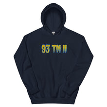 Load image into Gallery viewer, BIG 93 TM 11 Hoodie (Yellow Letters &amp; Powder Blue Outline)
