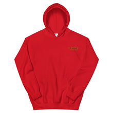 Load image into Gallery viewer, TM4L Hoodie ( Burgundy Letters &amp; Gold Outline )
