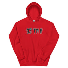 Load image into Gallery viewer, BIG 93 TM 11 Hoodie (Black Letters &amp; White Outline)
