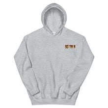 Load image into Gallery viewer, Small 93 TM 11 Hoodie ( Burgundy Letters &amp; Gold Outline )
