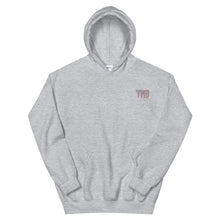 Load image into Gallery viewer, TMB Hoodie ( Gray Letters &amp; Red Outline )

