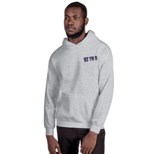 Load image into Gallery viewer, Small 93 TM 11 Hoodie ( Purple Letters &amp; Black Outline )
