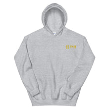 Load image into Gallery viewer, Small 93 TM 11 Hoodie ( Yellow Letters &amp; White Outline )
