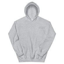 Load image into Gallery viewer, Small 93 TM 11 Hoodie ( White Letters &amp; Grey Outline )
