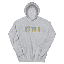Load image into Gallery viewer, BIG 93 TM 11 Hoodie (Grey Letters &amp; Gold Outline)
