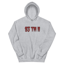 Load image into Gallery viewer, BIG 93 TM 11 Hoodie (Red Letters &amp; Black Outline)

