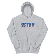 Load image into Gallery viewer, BIG 93 TM 11 Hoodie (Powder Blue Letters &amp; Maroon Outline)
