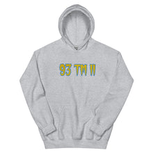 Load image into Gallery viewer, BIG 93 TM 11 Hoodie (Yellow Letters &amp; Powder Blue Outline)
