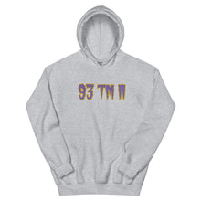 Load image into Gallery viewer, BIG 93 TM 11 Hoodie (Purple Letters &amp; Gold Outline)
