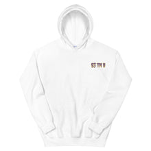 Load image into Gallery viewer, Small 93 TM 11 Hoodie ( Purple Letters &amp; Yellow Outline )
