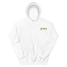 Load image into Gallery viewer, Small 93 TM 11 Hoodie ( Gray Letters &amp; Gold Outline )
