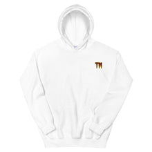 Load image into Gallery viewer, TM Hoodie ( Burgundy Letters &amp; Gold Outline )
