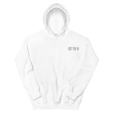 Load image into Gallery viewer, Small 93 TM 11 Hoodie ( White Letters &amp; Grey Outline )
