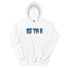 Load image into Gallery viewer, BIG 93 TM 11 Hoodie (Powder Blue Letters &amp; Black Outline)
