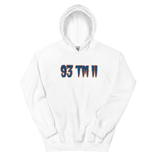 Load image into Gallery viewer, BIG 93 TM 11 Hoodie (Blue Letters &amp; Orange Outline)
