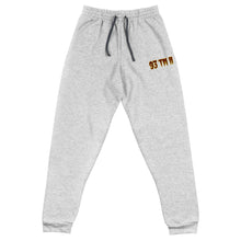 Load image into Gallery viewer, 93 TM 11 Joggers ( Burgundy Letters &amp; Gold Outline )
