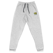Load image into Gallery viewer, TM Joggers ( Yellow Letters &amp; Blue Outline )
