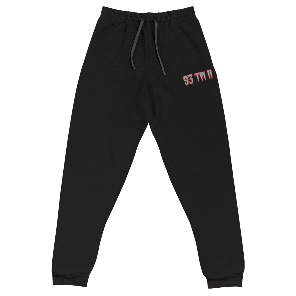 93 TM 11 Joggers ( Grey Letters & Red Outline )