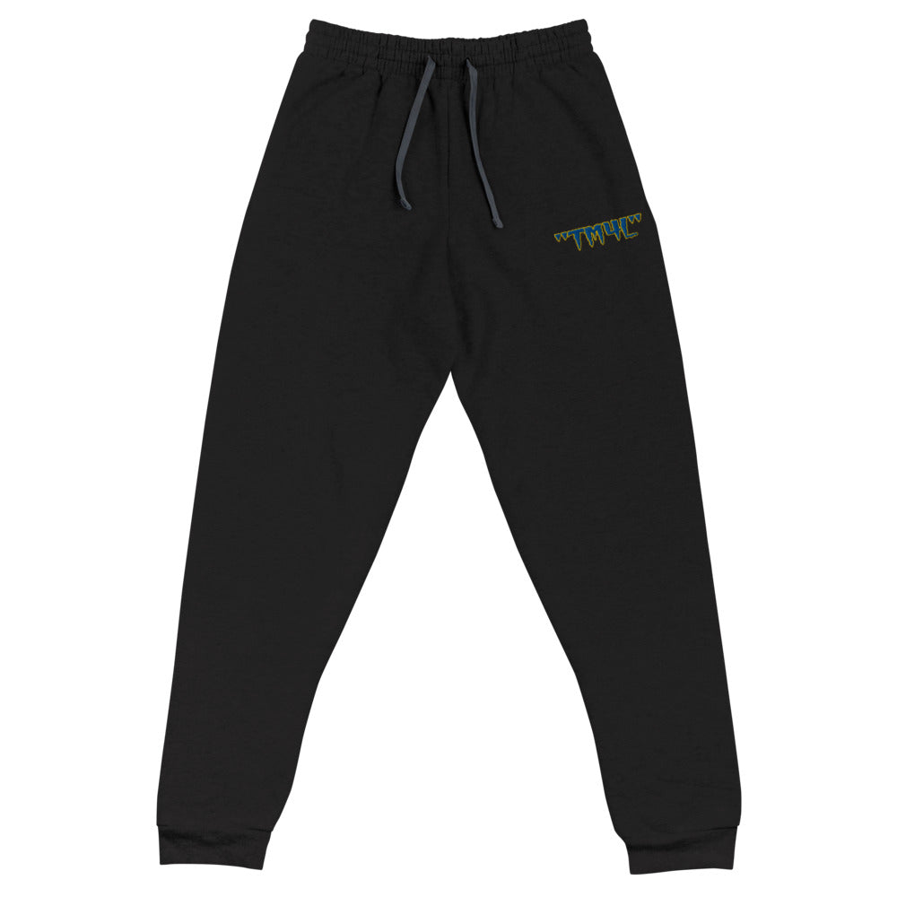 TM4L Joggers ( Blue Letters & Yellow Outline )