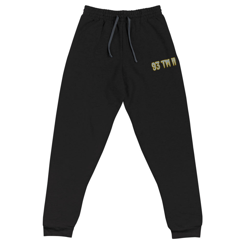 93 TM 11 Joggers ( Gray Letters & Yellow Outline )