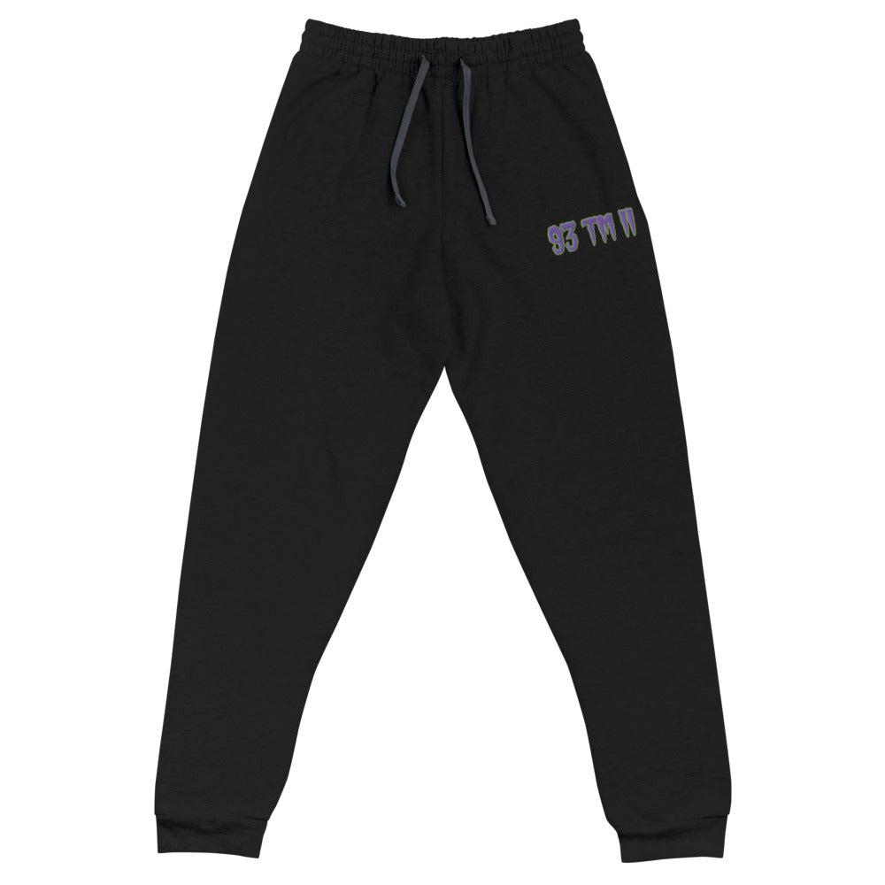 93 TM 11 Joggers ( Purple Letters & Green Outline )