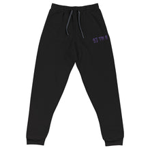 Load image into Gallery viewer, 93 TM 11 Joggers ( Purple Letters &amp; Black Outline )
